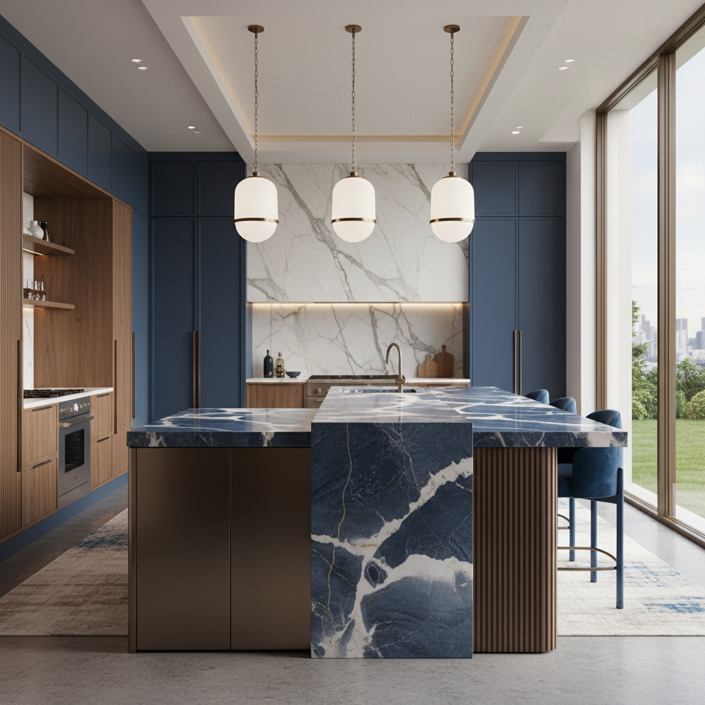 Kitchen Design – Featuring Azul Macaubas Quartzite