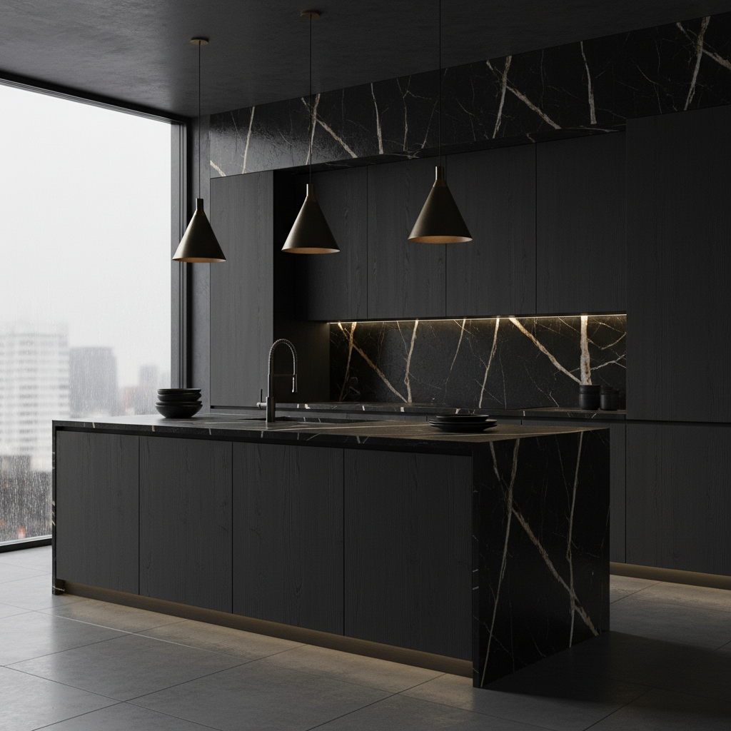 Kitchen Design – Featuring Sahara Noir Marble