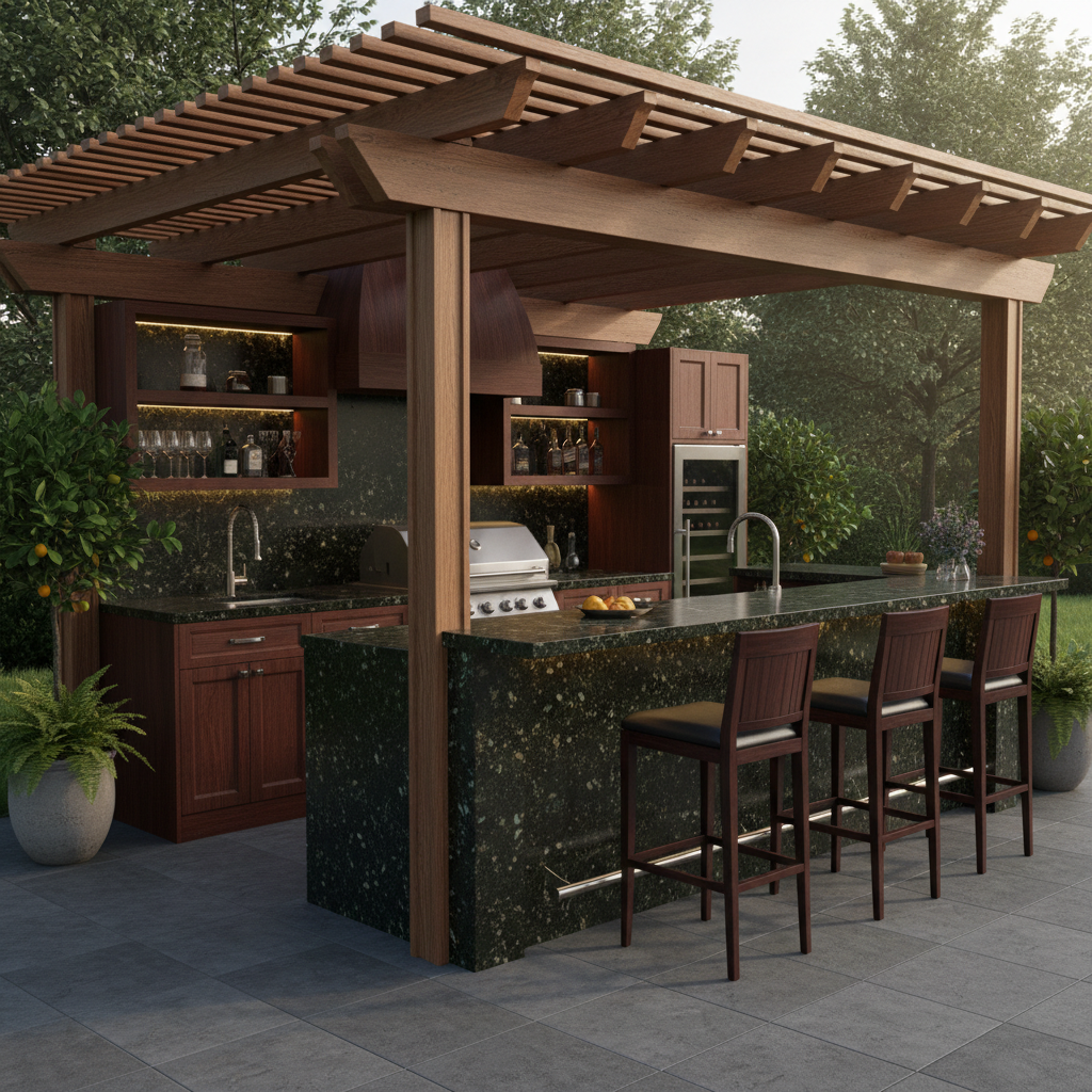 Outdoor Kitchen Design – Featuring Ubatuba Granite